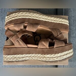 UGG Brown Neusch Platform sandals